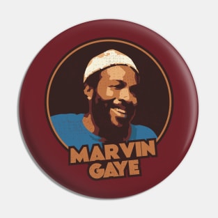 Marvin Gaye // 70s Style Fan Design Pin