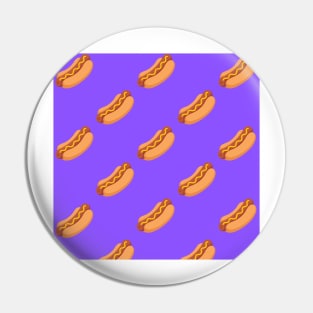 Purple Hot Dog Pin