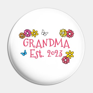 Grandma Est 2023 Mother's Day Mothering Sunday Pin