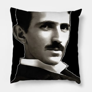 Nikola Tesla Free Energy thinker scientist philosopher Pillow