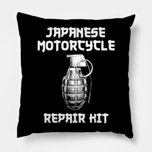 Japanese Motorcycle Repair Kit Motorcycle Pillow TeePublic