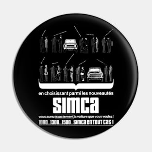 SIMCA RANGE - French advert Pin