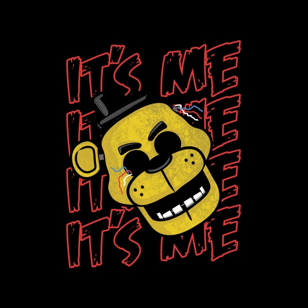 Five Nights At Freddy's It's Me Golden Freddy by DeepFriedArt