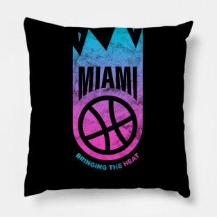 Modern Miami Heats Logo Redesign Bring the heat! Pillow