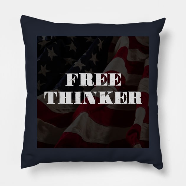 Free Thinker Pillow by Notorious Steampunk