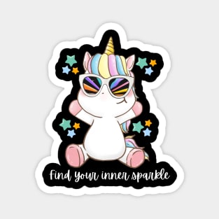 Find your inner sparkle unicorn Magnet