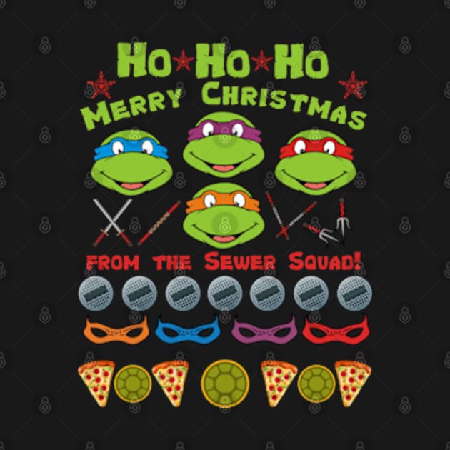 TMNT Ho Ho Ho - Sewer Squad by LopGraphiX