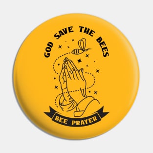 Bee Shirt Save the Bees Pin