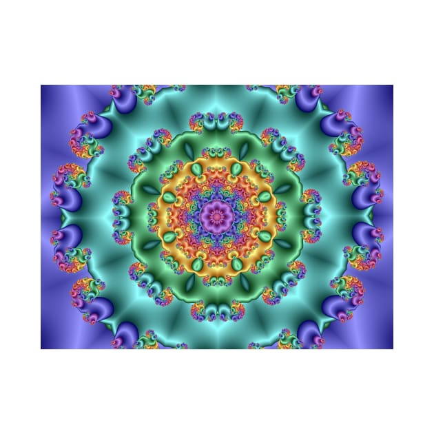 Pastel Flower Kaleidoscope by pinkal