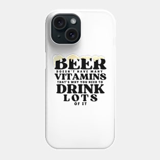 Beer Nutrition Facts Phone Case