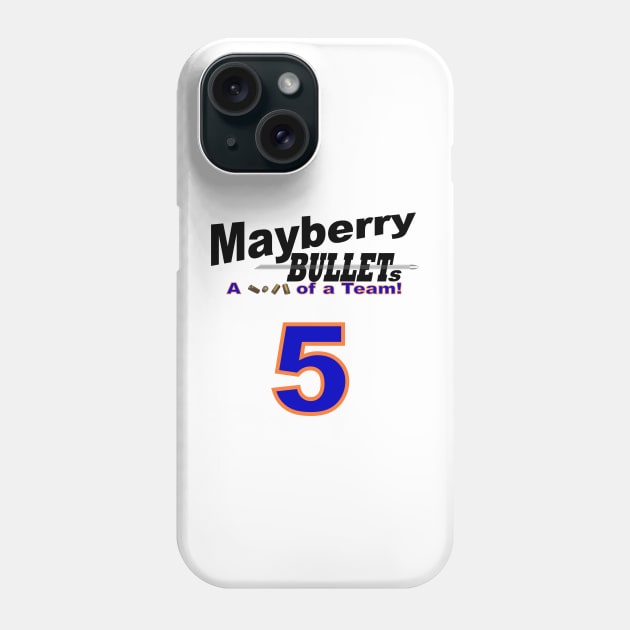 Mayberry Bullets Jersey (Barney) Phone Case by Two Chairs No Waiting