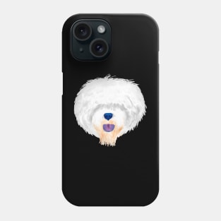 Old English Sheepdog dog face Phone Case