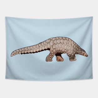 Pangolin cartoon illustration Tapestry