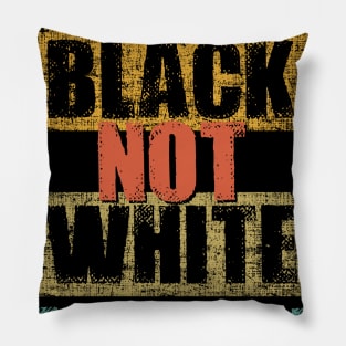 Black White Human Gift Pillow