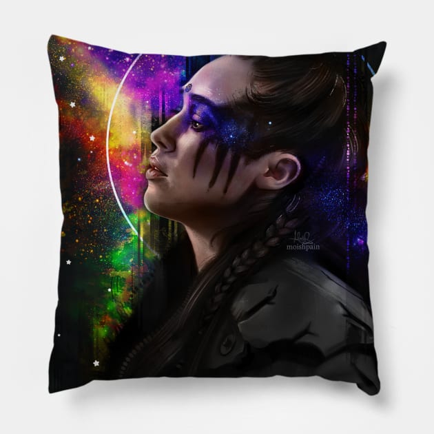 Among the Stars Pillow by moishpain