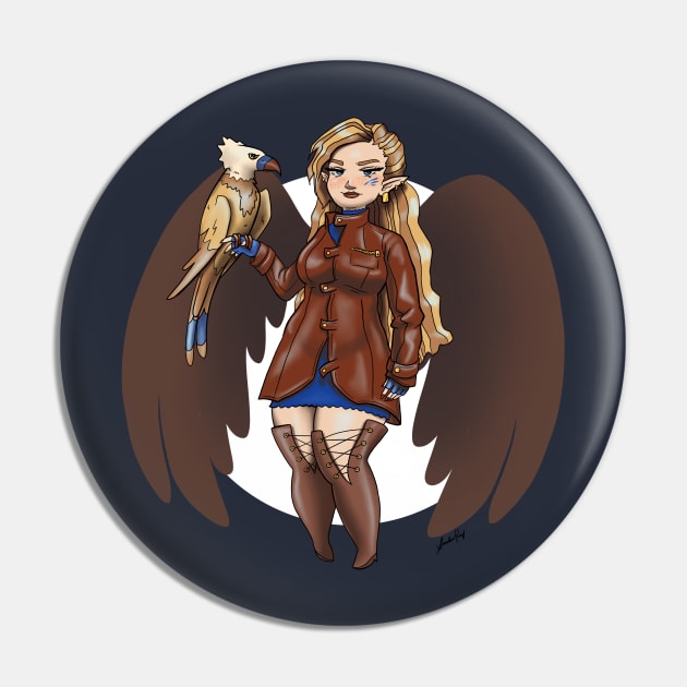 Bird Girl Pin by Perezart99