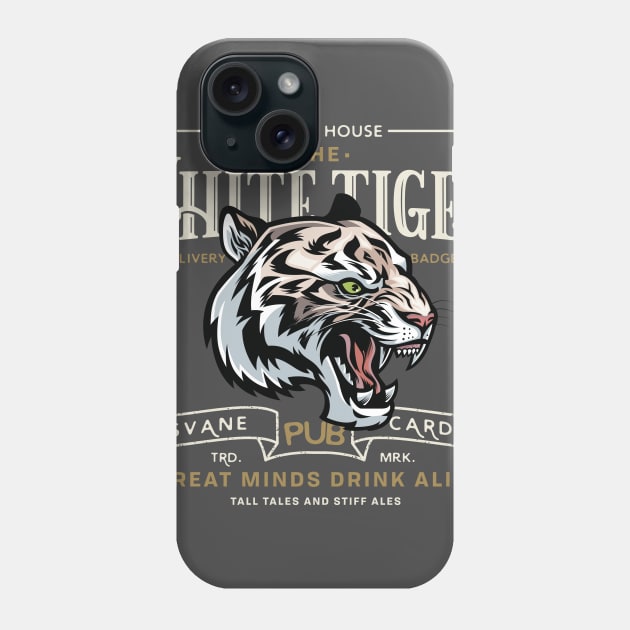 White Tiger Pub Phone Case by spicoli13