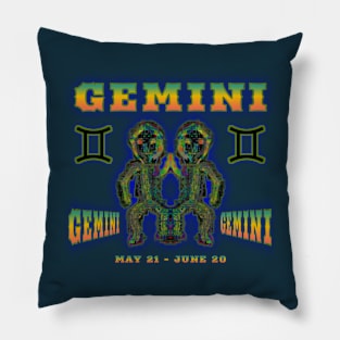 Gemini 2a Prussian Pillow