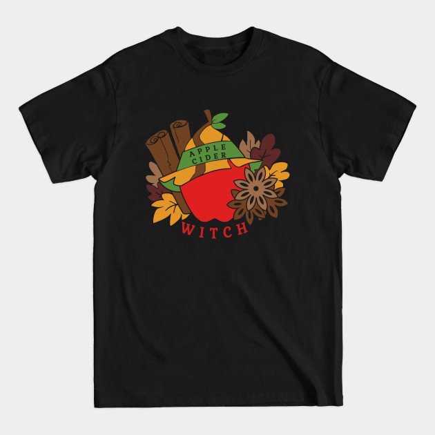 Disover Apple Cider Witch bold colors - Apple Cider - T-Shirt