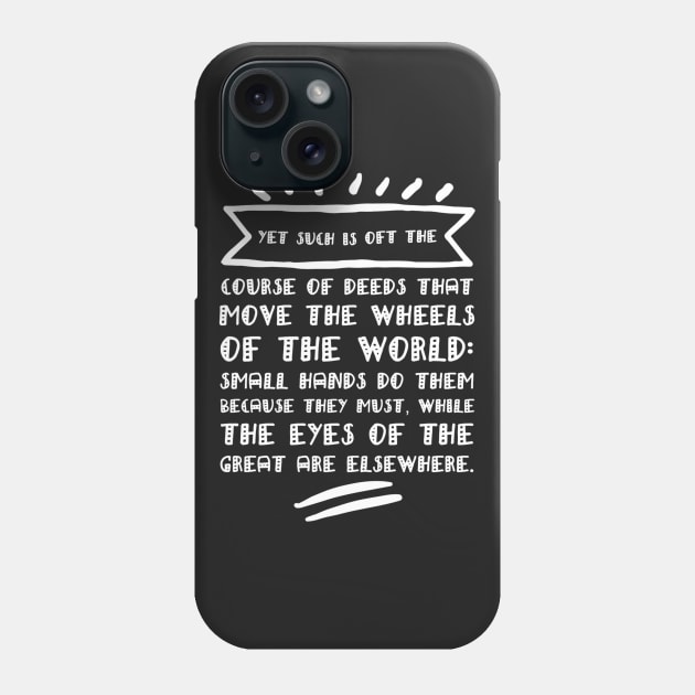 The Course of Deeds Phone Case by cipollakate