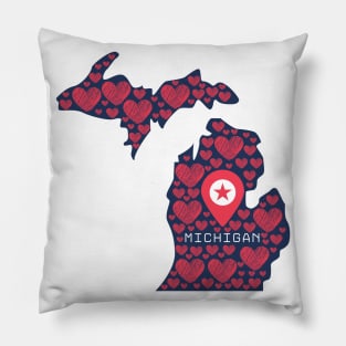 From Michigan With Love Pillow