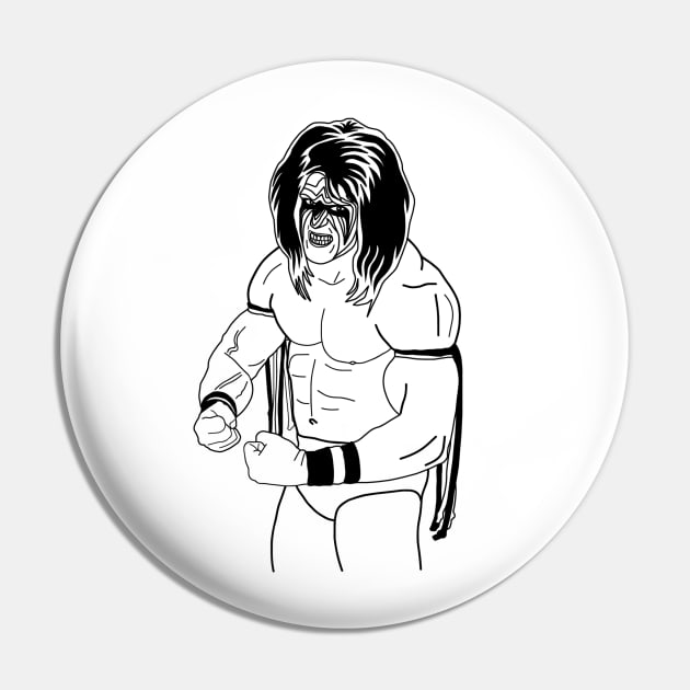 Ultimate Warrior Pin by 8mmattire