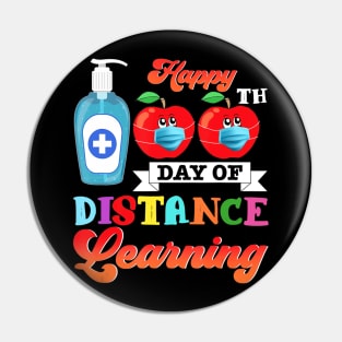 100th Day Of School Gift 2021 Student Distance Learning Pin