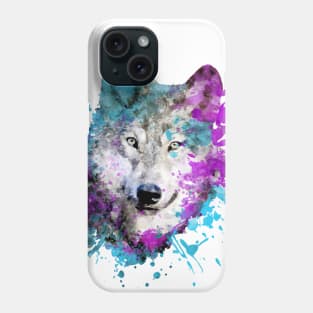 Dramabite Watercolor wolf Phone Case