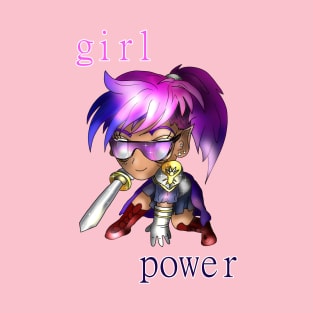 girl power chibi dnd elf T-Shirt