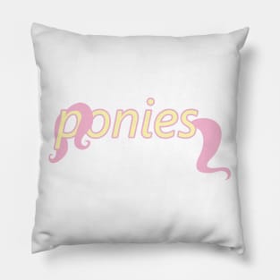 Ponies Typography - Fluttershy Pillow