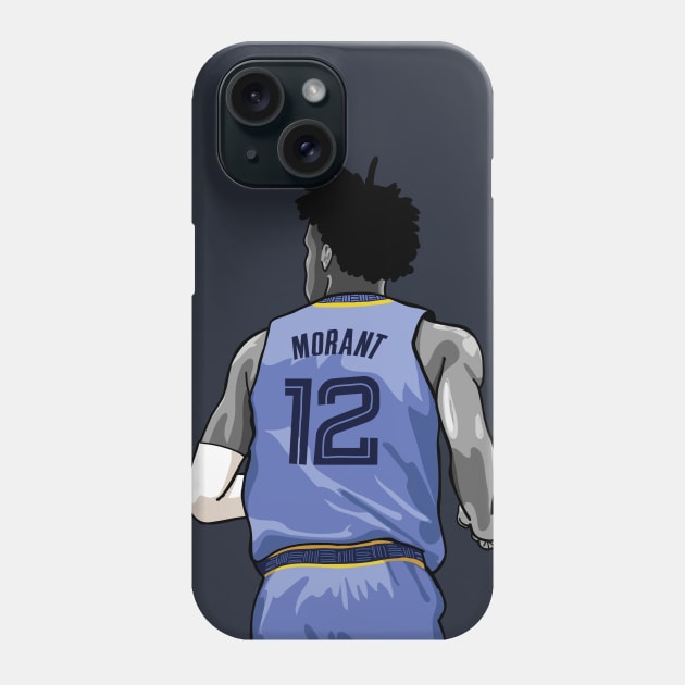 Ja Morant Pixel Back Phone Case by qiangdade