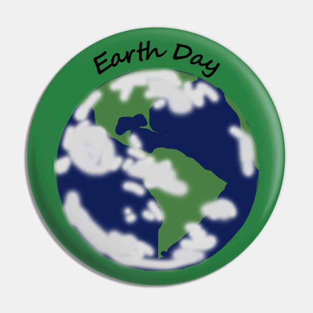 Planet Earth Day Pin by ellenhenryart