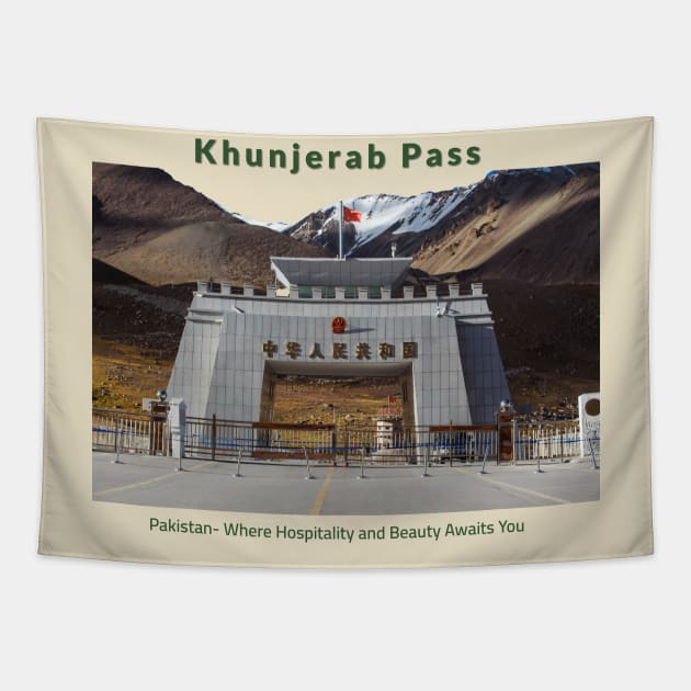 Khunjerab Pass in Pakistan where hospitality and beauty awaits you Pakistani culture , Pakistan tourism Tapestry by Haze and Jovial