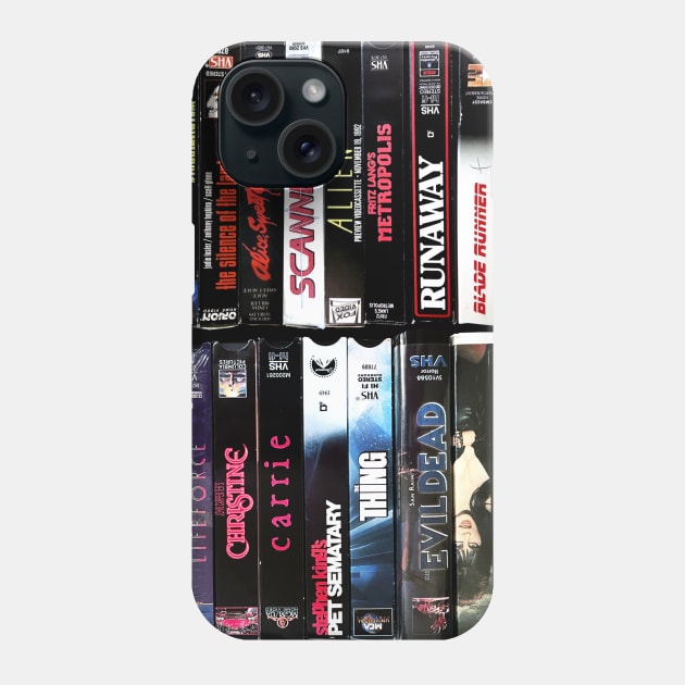 Horror & Sci-Fi VHS Tapes Phone Case by Scum & Villainy