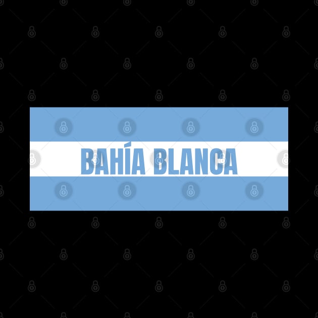 Bahía Blanca City in Argentine Flag Colors by aybe7elf