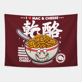 I Love Mac & Cheese Cartoon Tapestry