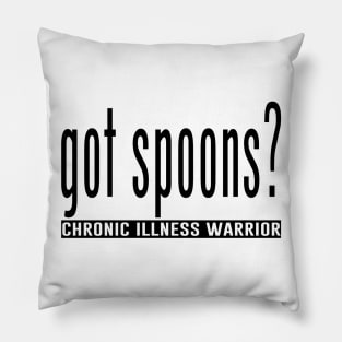 Got spoonss? (black) Pillow