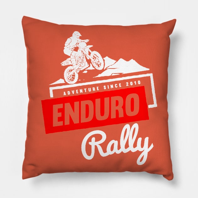 Motivation Quotes-enduro rally Pillow by GreekTavern