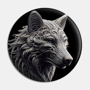 Wolf Wire Pin