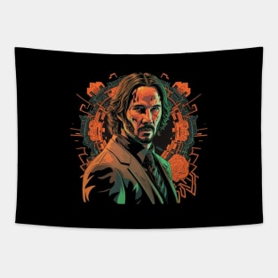 John Wick CYBERPUNK 2077 Tapestry