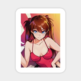 Asuka Langley Magnet