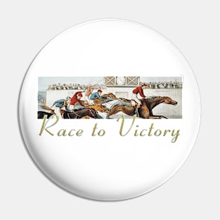 Horse Race to Victory Pin