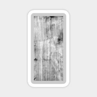 black and white gray wood grain background Magnet