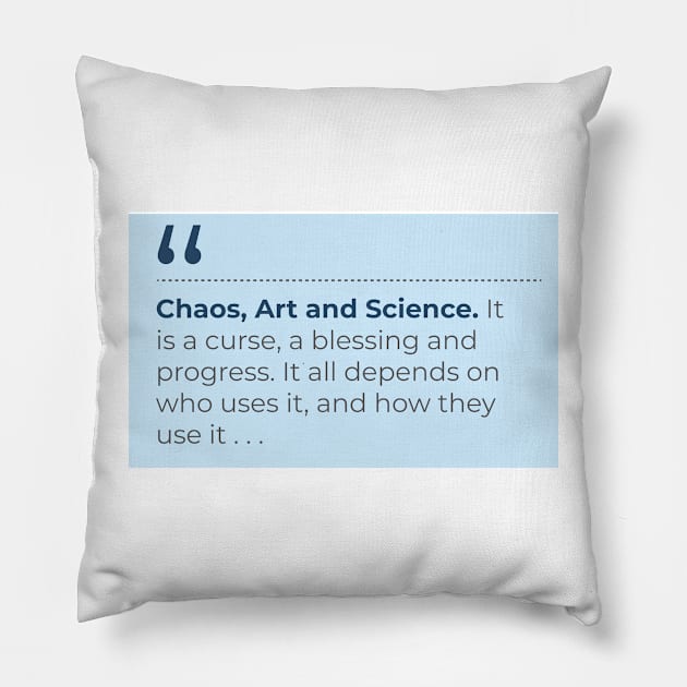 The Witcher on Chaos, Art, and Science . . . Pillow by emadamsinc