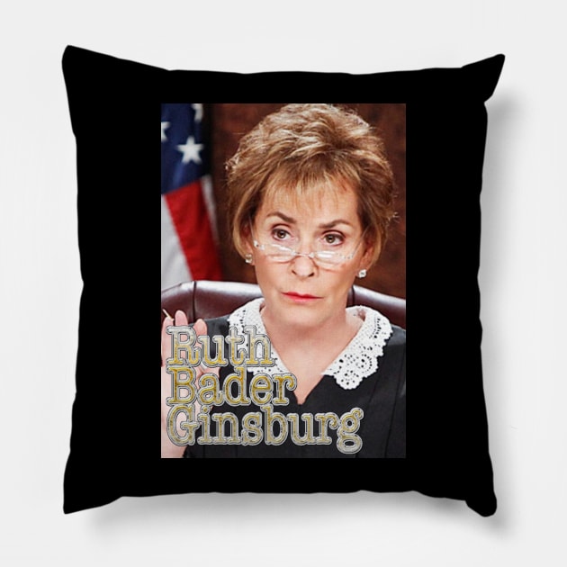 Wrong RBG; judy bader ginsburg Pillow by jonah block