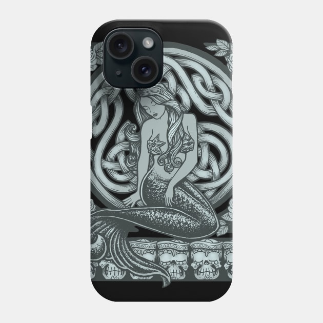 Sailors Grave Classic Art Nouveau Mermaid Phone Case by Roberto Jaras Lira