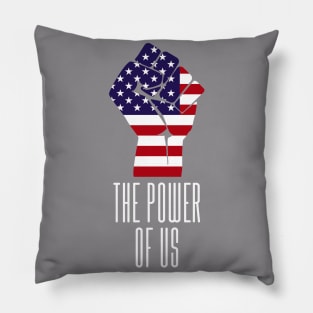 The power of US American flag Pillow