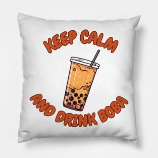 boba pearls tea Pillow