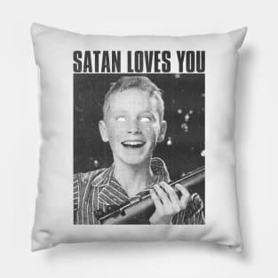 satan loves you Pillow