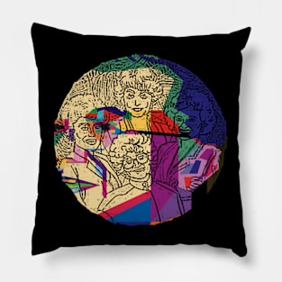 Golden girls wpap vintage movie Pillow